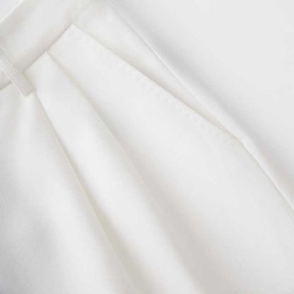 Women's 3-Piece White Wedding Pantsuit | Wide-Leg Blazer, Top & Pants