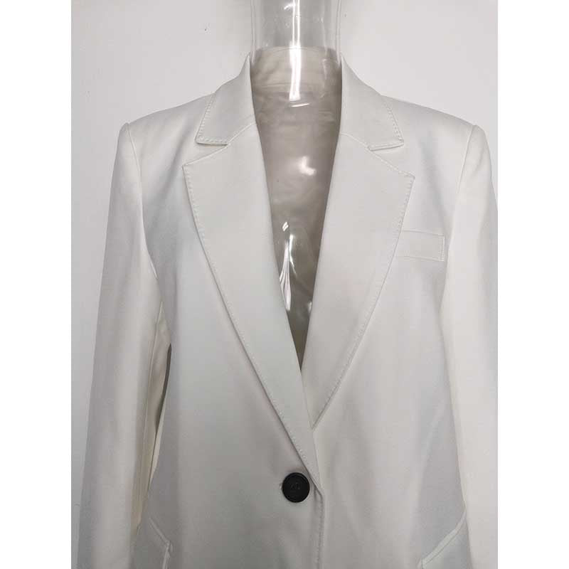 Women's 3-Piece White Wedding Pantsuit | Wide-Leg Blazer, Top & Pants