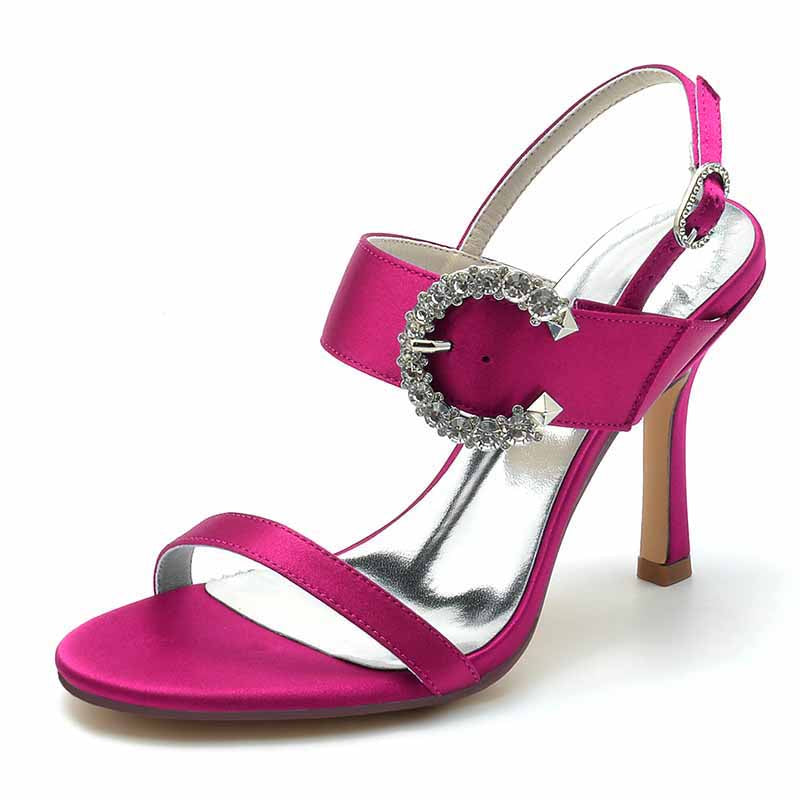 Women's Open Toe Buckle Sandals 3.74" Dress Shoes