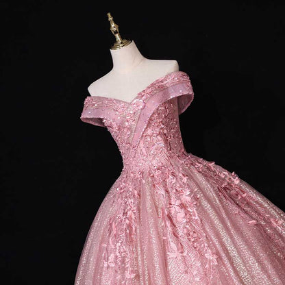 Quinceanera Dress Lace Appliques Off The Shoulder Ball Gowns