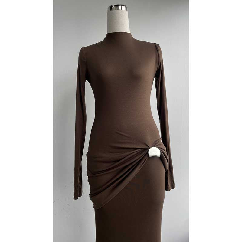 Ruch Bodycon Long Sleeve Maxi Dress Long Evening Dresses
