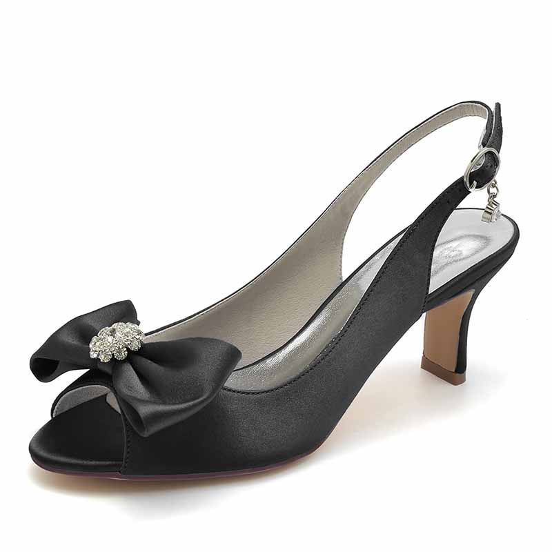 Women's Bow Detail Wedding Sandals 2.56" Dress Shoe