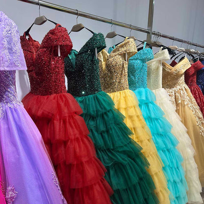 Tulle Layered Ball Gown Wedding Dress With Sweetheart Neckline