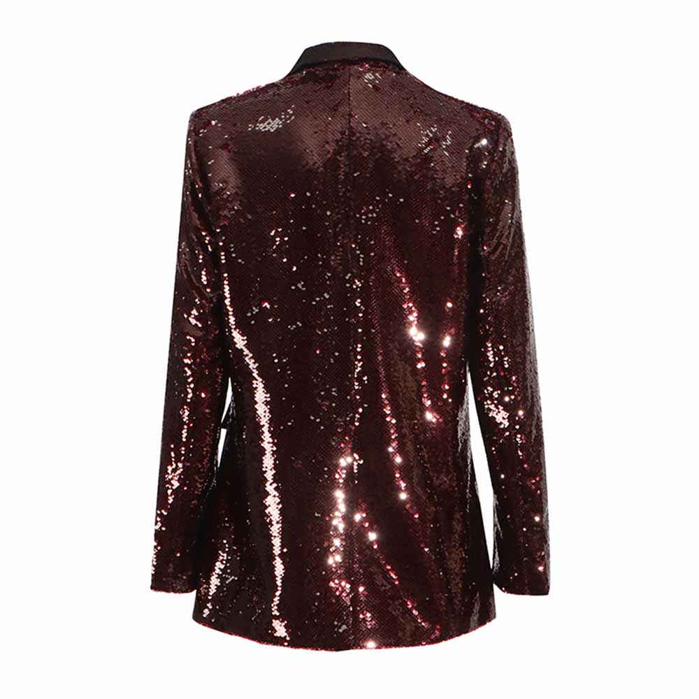 Sequin Blazer Coat for Women – Dazzling Shine, Elegant & Glam for Events