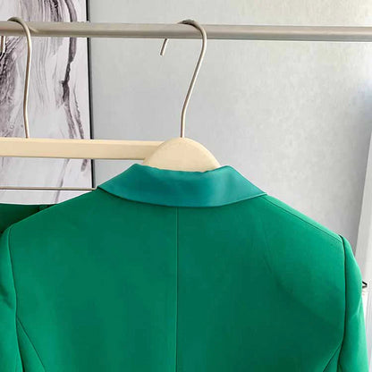 Green Formal Pantsuit for Women – Elegant Suit Outfit for Wedding, Office & Events