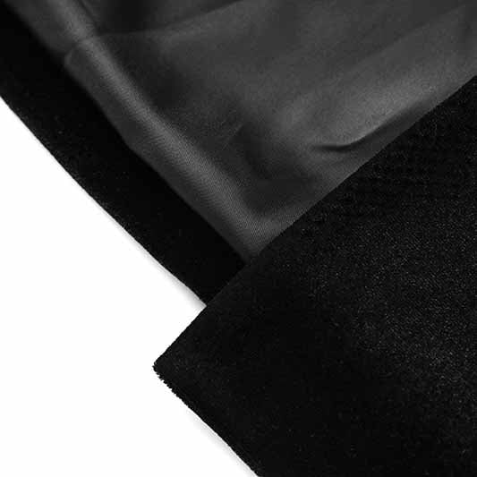 Women's Velvet Pantsuit with Lace-Up and Pearls | Straight Leg