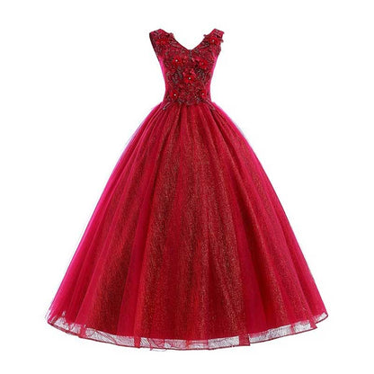 Red Ball Gown Quinceanera Dress Event Princess Dress