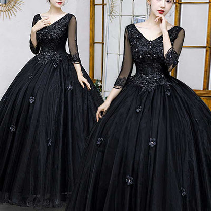 Beaded Lace Bridal Gown Princess Dresses