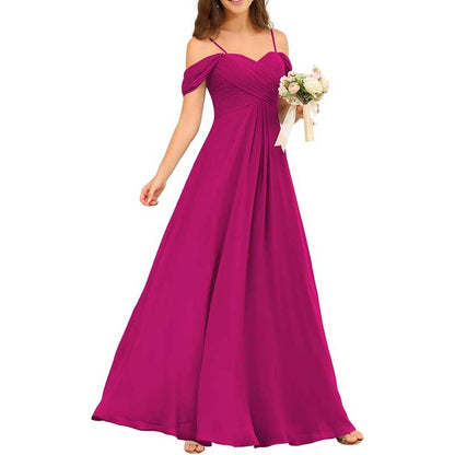 Custom-Made Chiffon Bridesmaid Dress Long, Flowy & Perfect for Any Wedding Theme