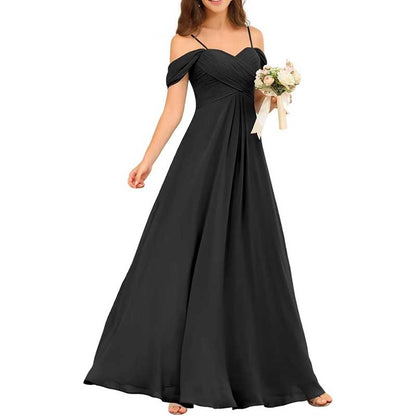 Custom-Made Chiffon Bridesmaid Dress Long, Flowy & Perfect for Any Wedding Theme