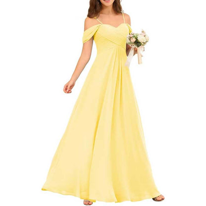 Custom-Made Chiffon Bridesmaid Dress Long, Flowy & Perfect for Any Wedding Theme
