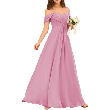 Custom-Made Chiffon Bridesmaid Dress Long, Flowy & Perfect for Any Wedding Theme
