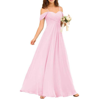 Custom-Made Chiffon Bridesmaid Dress Long, Flowy & Perfect for Any Wedding Theme