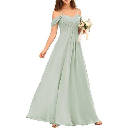 Custom-Made Chiffon Bridesmaid Dress Long, Flowy & Perfect for Any Wedding Theme