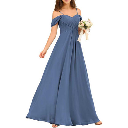 Custom-Made Chiffon Bridesmaid Dress Long, Flowy & Perfect for Any Wedding Theme