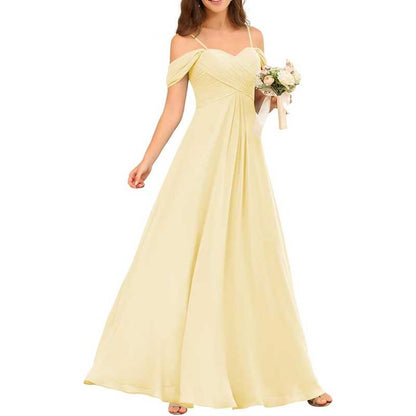 Custom-Made Chiffon Bridesmaid Dress Long, Flowy & Perfect for Any Wedding Theme