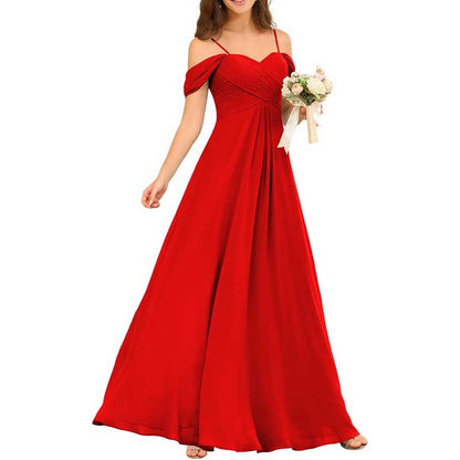 Custom-Made Chiffon Bridesmaid Dress Long, Flowy & Perfect for Any Wedding Theme