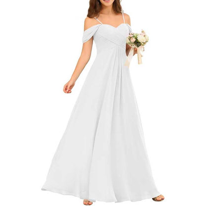Custom-Made Chiffon Bridesmaid Dress Long, Flowy & Perfect for Any Wedding Theme