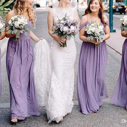 Custom-Made Chiffon Bridesmaid Dress Long, Flowy & Perfect for Any Wedding Theme
