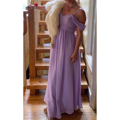 Custom-Made Chiffon Bridesmaid Dress Long, Flowy & Perfect for Any Wedding Theme