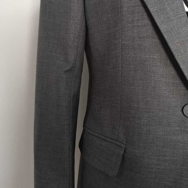 One-Button Blazer Pantsuit in Grey | Women's Formal Wear