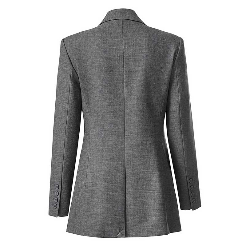 One-Button Blazer Pantsuit in Grey | Women's Formal Wear