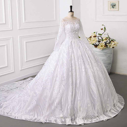 Long Sleeves Wedding Dress for Bride Fall / Winter Wedding