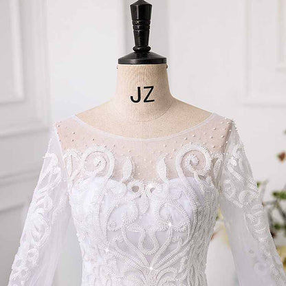 Long Sleeves Wedding Dress for Bride Fall / Winter Wedding