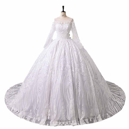 Long Sleeves Wedding Dress for Bride Fall / Winter Wedding