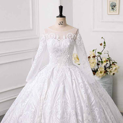Long Sleeves Wedding Dress for Bride Fall / Winter Wedding