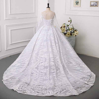 Long Sleeves Wedding Dress for Bride Fall / Winter Wedding