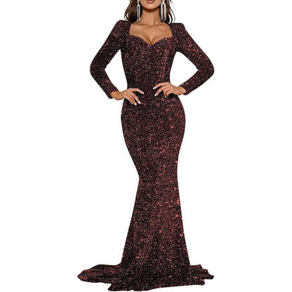 Mermaid Long Sleeves Sparkly Prom Dress Custom Fit, Tailored & Show-Stopping
