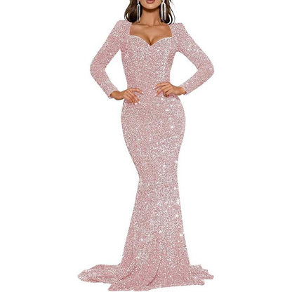 Mermaid Long Sleeves Sparkly Prom Dress Custom Fit, Tailored & Show-Stopping