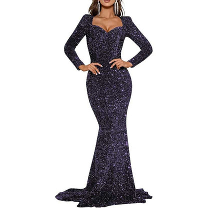 Mermaid Long Sleeves Sparkly Prom Dress Custom Fit, Tailored & Show-Stopping