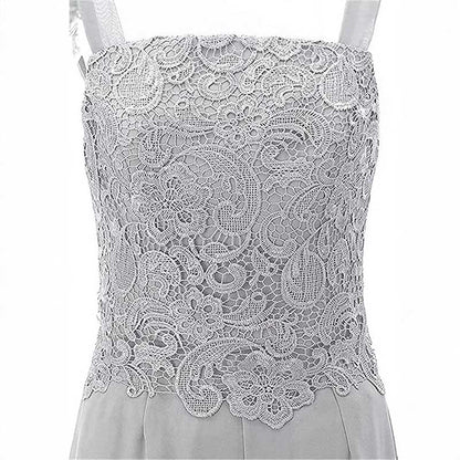 Mother of The Bride Dress With Jacket Chiffon Wedding Guest Set