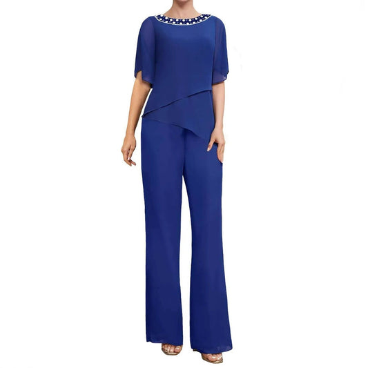 Mother of The Bride Pants Suits for Wedding Chiffon Wedding Outfit