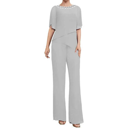 Mother of The Bride Pants Suits for Wedding Chiffon Wedding Outfit