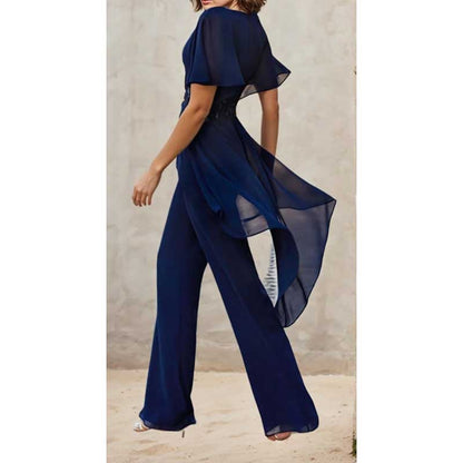 2 Pcs Mother of The Bride Suits Wedding Formal Outfits with Sleeves