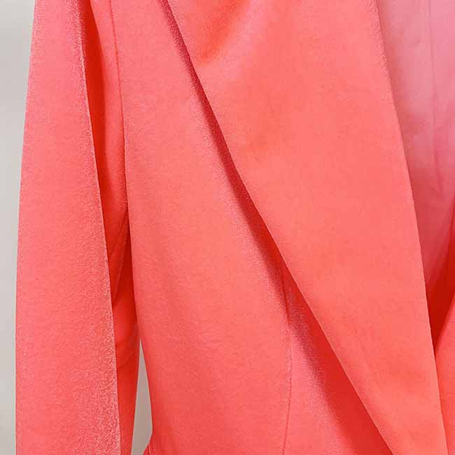 Women's Pink Single-Breasted Velvet Blazer & Pant Suit | 2-Piece Set