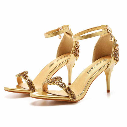Open Toe Ankle Strap High Heel Dress Party Pump Sandals