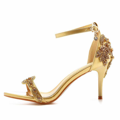 Open Toe Ankle Strap High Heel Dress Party Pump Sandals