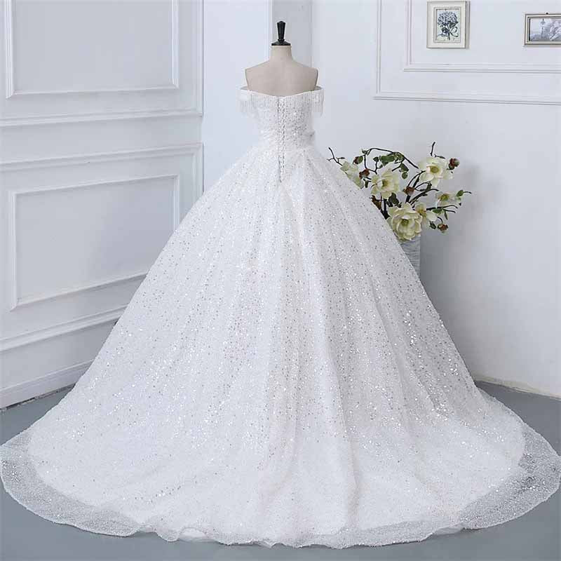Off The Shoulder Wedding Dresses for Bride Fall / Winter Wedding