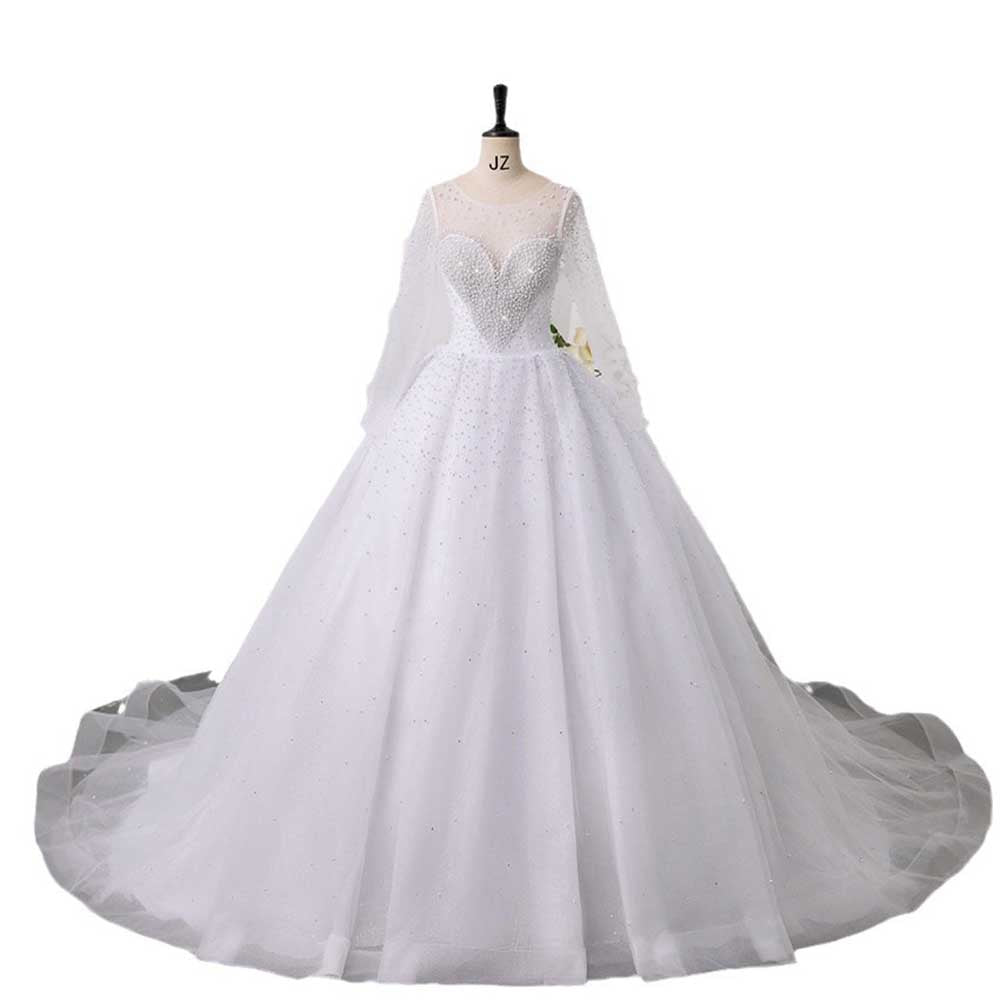 Sweetheart Wedding Dresses for Bride Tulle Bridal Gowns Fall / Winter Wedding