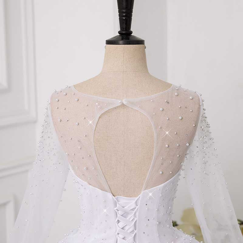 Sweetheart Wedding Dresses for Bride Tulle Bridal Gowns Fall / Winter Wedding