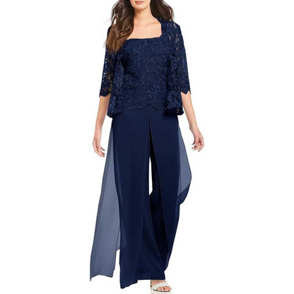 Mother Pant Suit Wedding Guest Outfit Sets Evening Formal Suit