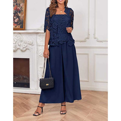 Mother Pant Suit Wedding Guest Outfit Sets Evening Formal Suit