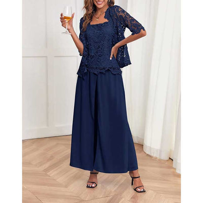 Mother Pant Suit Wedding Guest Outfit Sets Evening Formal Suit