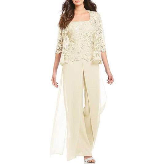 Mother Pant Suit Wedding Guest Outfit Sets Evening Formal Suit