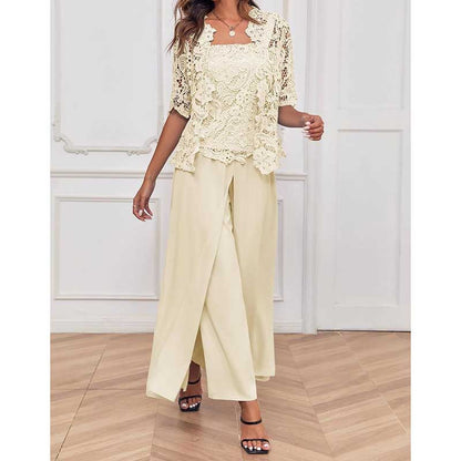 Mother Pant Suit Wedding Guest Outfit Sets Evening Formal Suit