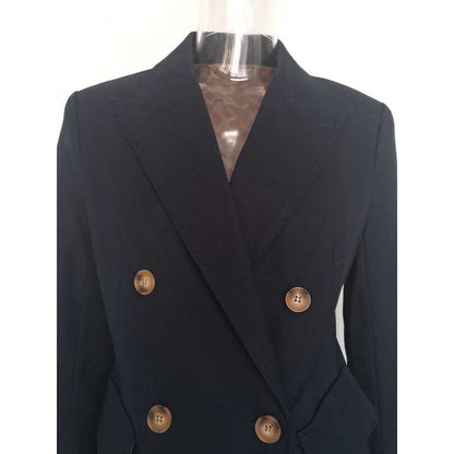 Women's Double-Breasted Pantsuit | Straight-Leg Blazer & Trousers